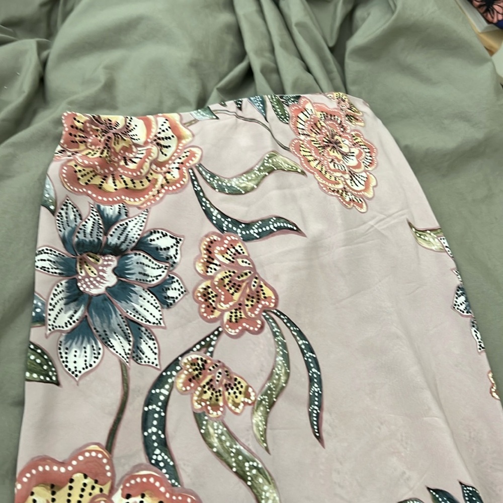 Stone Cold Fox Silk Skirt in Magnolia